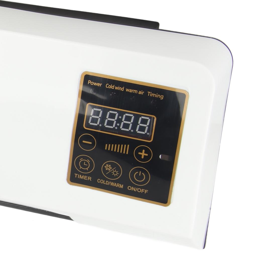 Elektrischer Klimaanlagenlüfter Wandmontage Einfache Bedienung Temperaturschutz Timer Heiz- und Kühlventilator