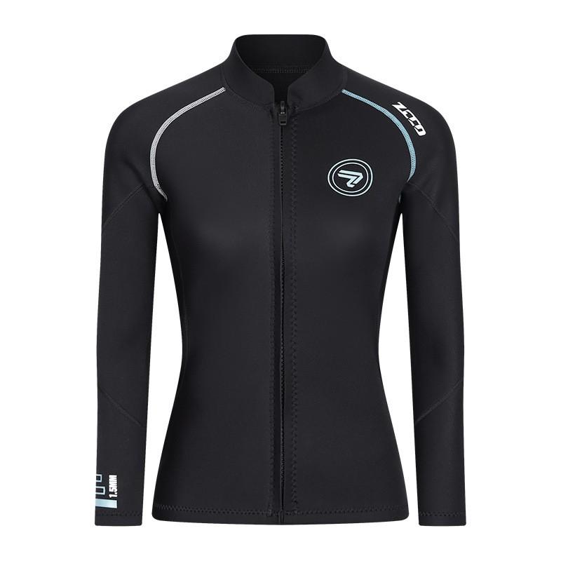 

ZCCO1.5MM Diving Suit Split Top Long-sleeved Snorkeling Cold-proof Warm-proof Large-size Surfing M