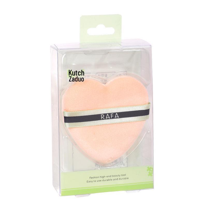 

Kaqi Duoduo XL Пуховка для макияжа в форме сердца, двухсторонняя