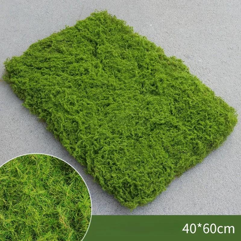Artificial Moss Turf Simulation Fake Green Grass Moss Carpet Faux Lawn Muscus Bonsai Landscape DIY Outdoor Garden Deocraiton