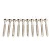 10 Pcs Guitar Neck Mounting Screws Iron Rustproof Corrosion Resistance Sturdy Neckplate Assembly Screw