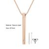 1 Set Pet Urn Necklace High Durability Rust-proof Stainless Steel Jewelry Necklace with Ashes Holder Bottle Pendant for Women