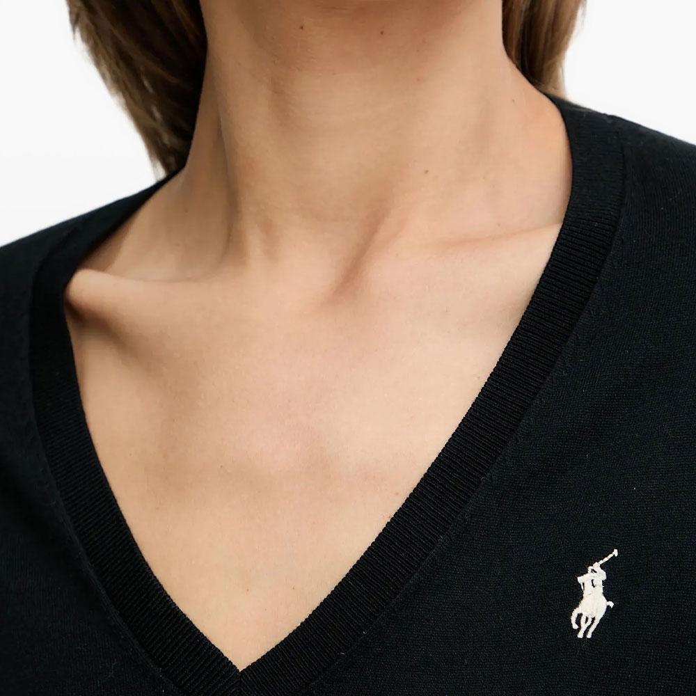Polo Ralph Lauren FW25 V-Neck Logo Long Sleeve Knit Sweater Women sweater 211972105-004