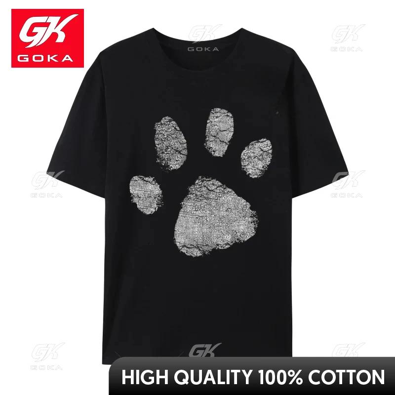 Dog Lovers Shirt Women Unisex Paw Print Dog Mom TShirt Cotton Tops T Shirt Fashionable Unisex Top TShirts Normal Clothing