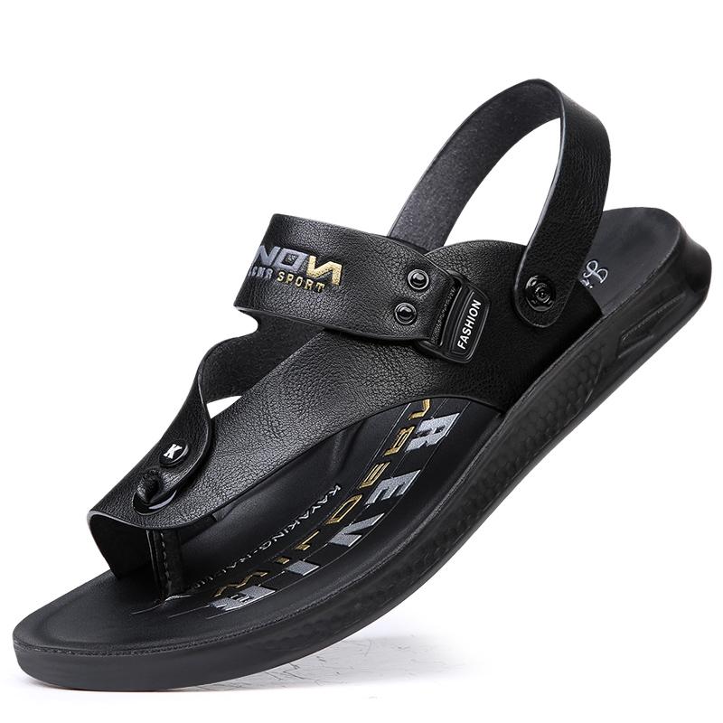 Flip-flops for Men Wear Anti-skid Beach Shoes Outdoors In Summer for Men To Drive Anti-skid Spring and Autumn Super Fiber Casual