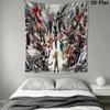 My Hero Academia Wall Tapestry Aesthetic Wall Hanging Printed Fabric Blanket Decorative Tapestries for Bedroom Living Room Home Decor