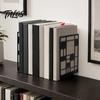 Tree Of Life Bookend 1 Pair of Decorative Bookends for Shelves, Heavy Duty Bookshelf L-shaped Organizer, Hollow Book Holder Stoppers Desk, Office