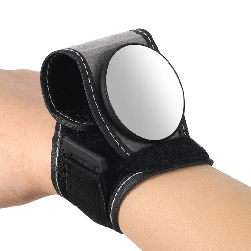 

Bike Glass, 360 Degree Adjustable Bike Rear View Glass Wristband Bike Glass, Rotatable Cycle Wrist Rearview Glass 1