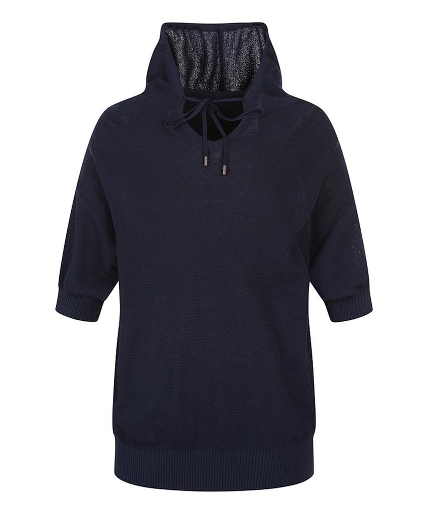 MAREMONTE Hooded Neck Short Sleeve Knit_M247Mkt15M0
