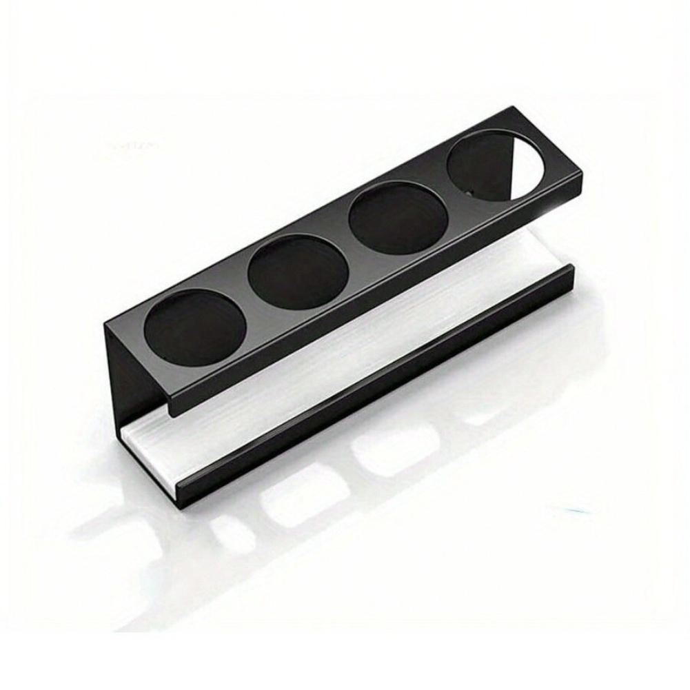 Wall Mounted Electric Toothbrush Holder with Four Compartments and Diatomaceous Earth Base for Bathroom Organization