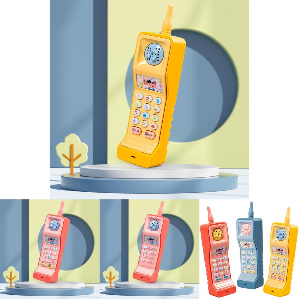 Vintage Cartoon Cell Phone Toy With Flashing Lights And Music For Kids Sleep And Learning