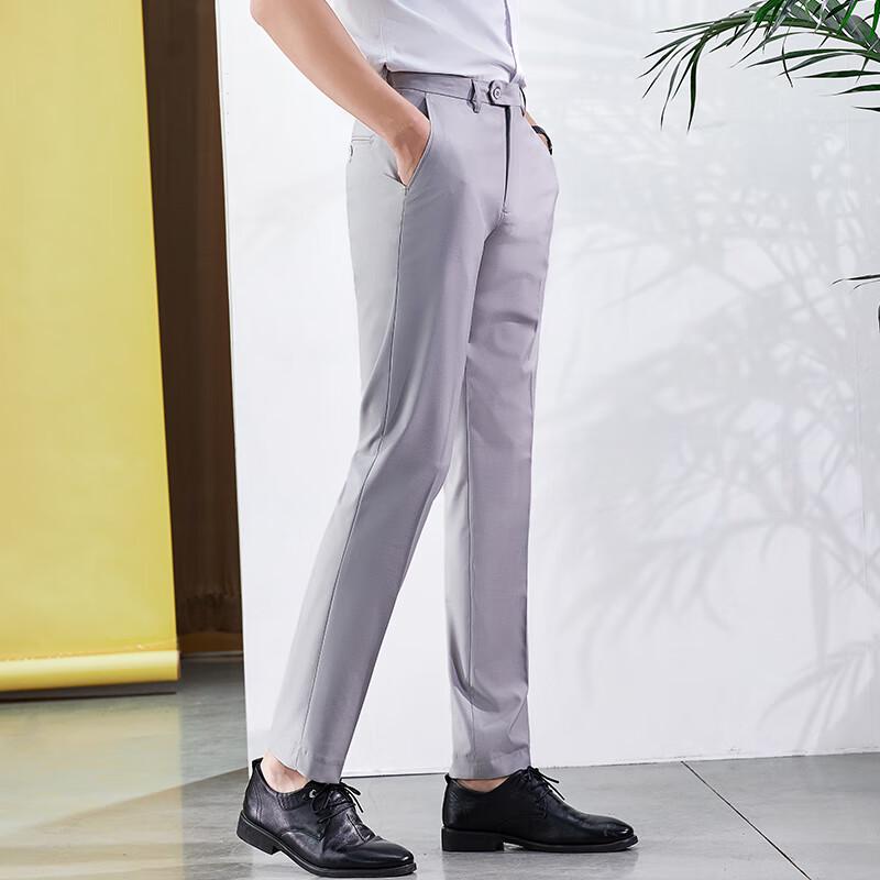 Men's Business Casual Straight Leg Trousers