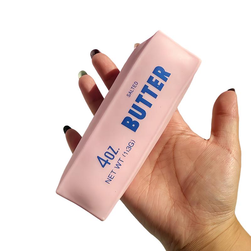 @Giocattolo Antistress Squishy a Forma di Burro Giocattolo Fidget Blocco da Costruzione Riempimento Nessun Rimbalzo Giocattolo da Spremere per Adulti Sensoriale Sollievo dallo Stress Giocattolo Fidget