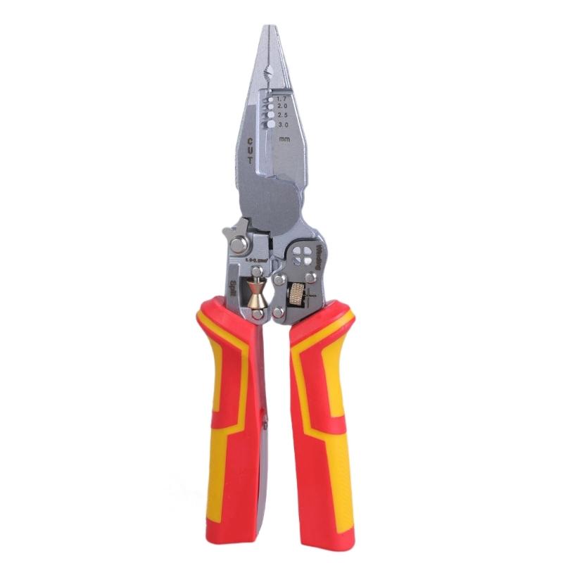 

Wire Stripping Pliers with Electricity Measurement Electrician Plier 8-in-1 Multifunctional Wire Stripping Plier 1