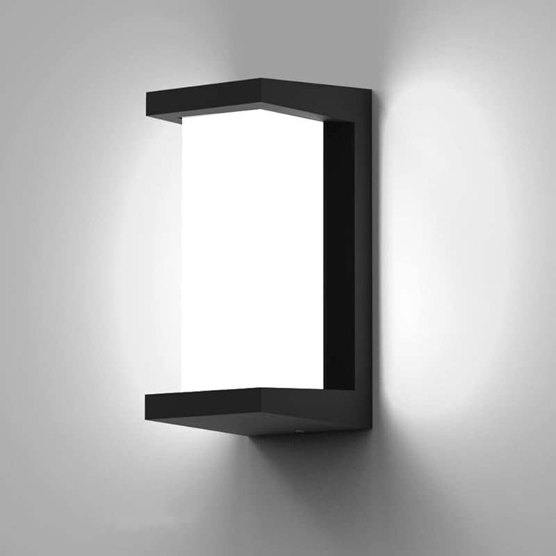 5000K Daylight White Outdoor Wall Sconce Lights, LED Exterior Light Fixture Wall Mount Ip65 Waterproof, Wall Porch Light for Garage Walkway Hallway