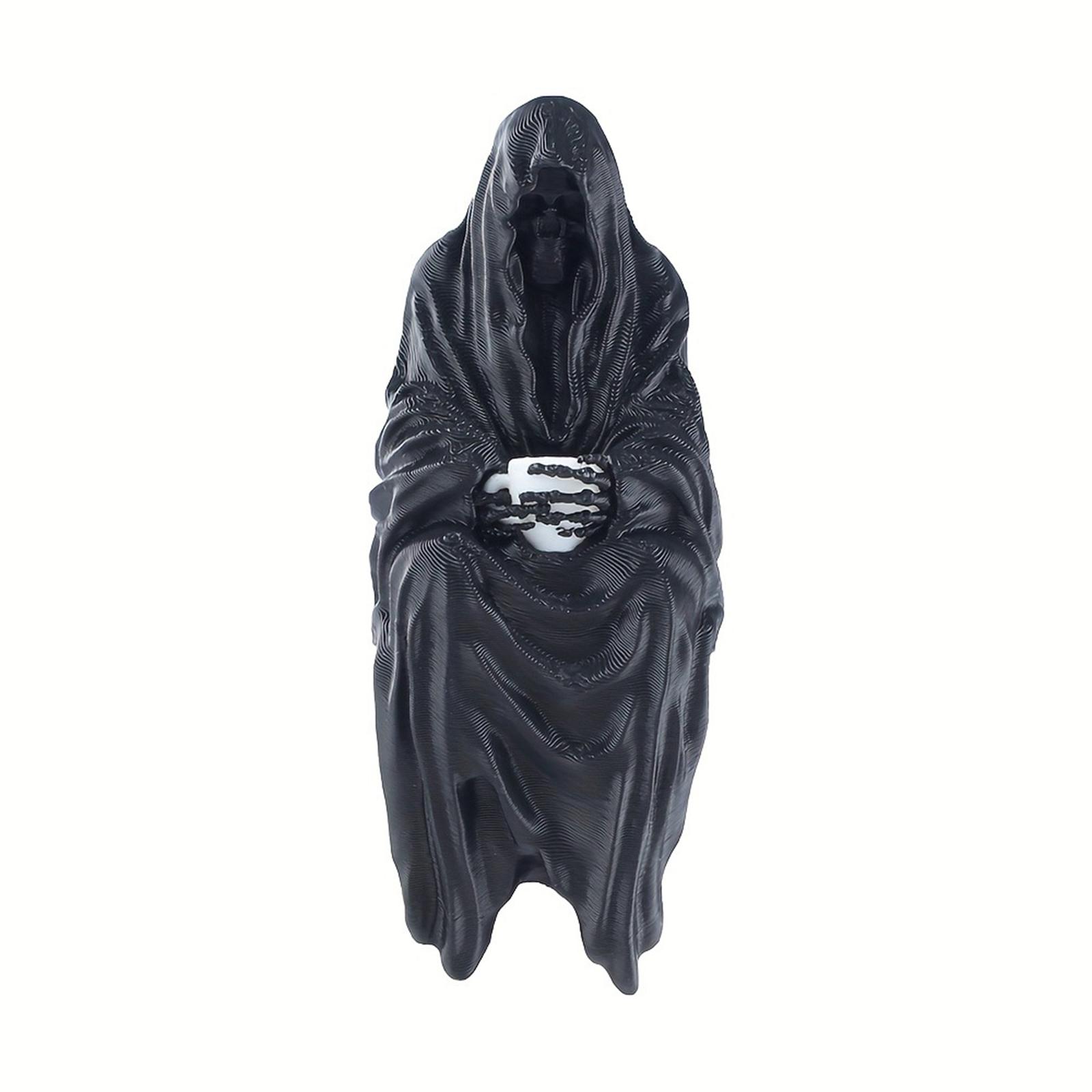 

3D Printed Mysterious Decoration, Black Hooded Figure, Indoor/outdoor Desktop Display One Size