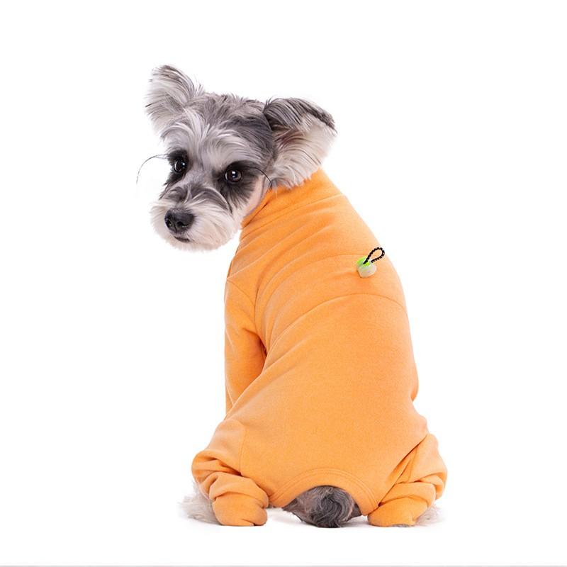 Warm Adjustable Pet Dog Jumpsuit Small Breeds Winter Coat With Fleece Lining