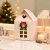 3D Christmas Gift Boxes with Handles Christmas Paper Gift Boxes House Shape Xmas Paper Candy Boxes for Christmas Party Decor