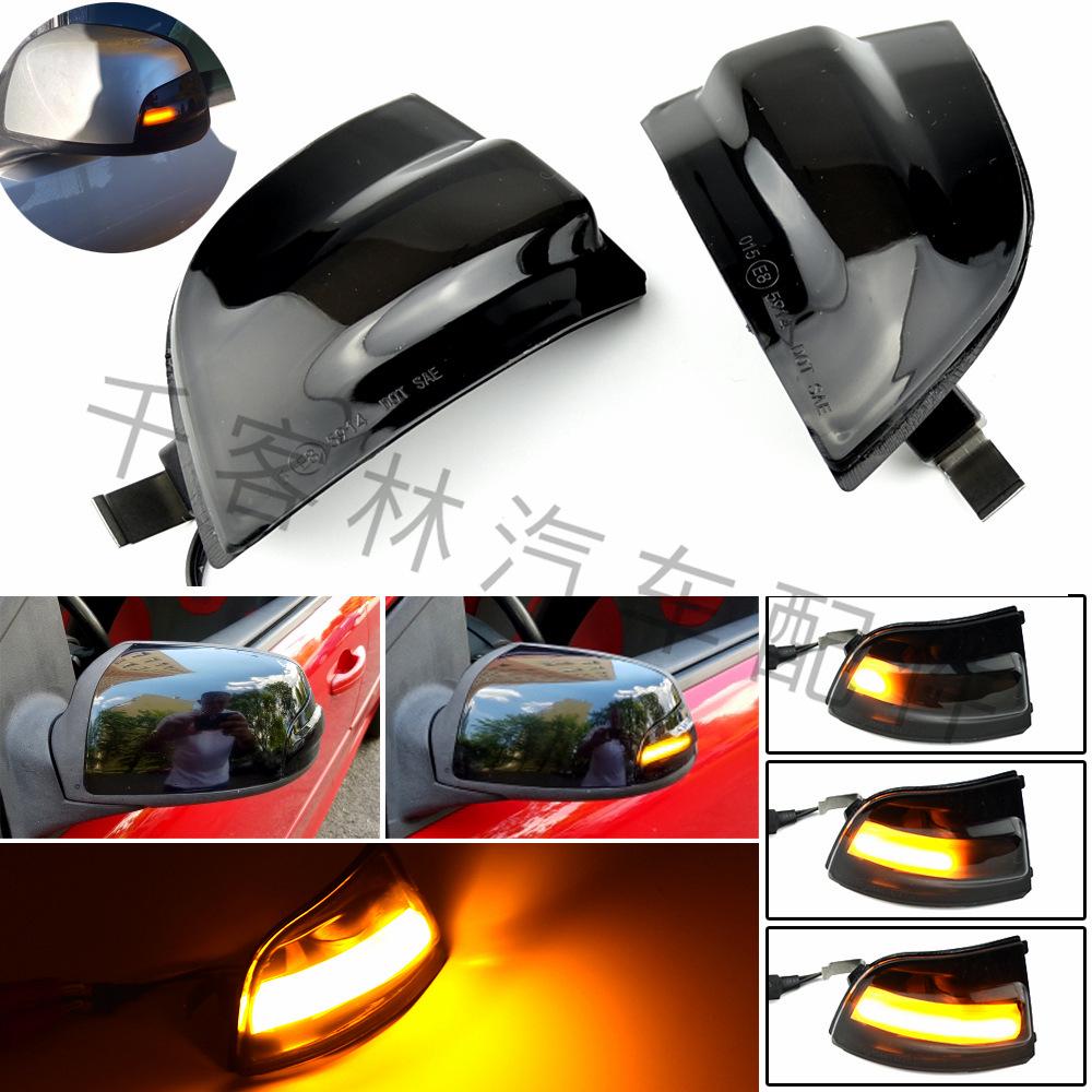 LED Sequential Turn Signal Rearview Mirror for Ford Focus 2 Mk2 2004-2008 C-MAX