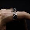 Retro Monkey Adjustable Open Ring for Women Men Silver-plated Copper Gothic Punk Edgy Indie Jewelry Unisex Accessories Cute Gift