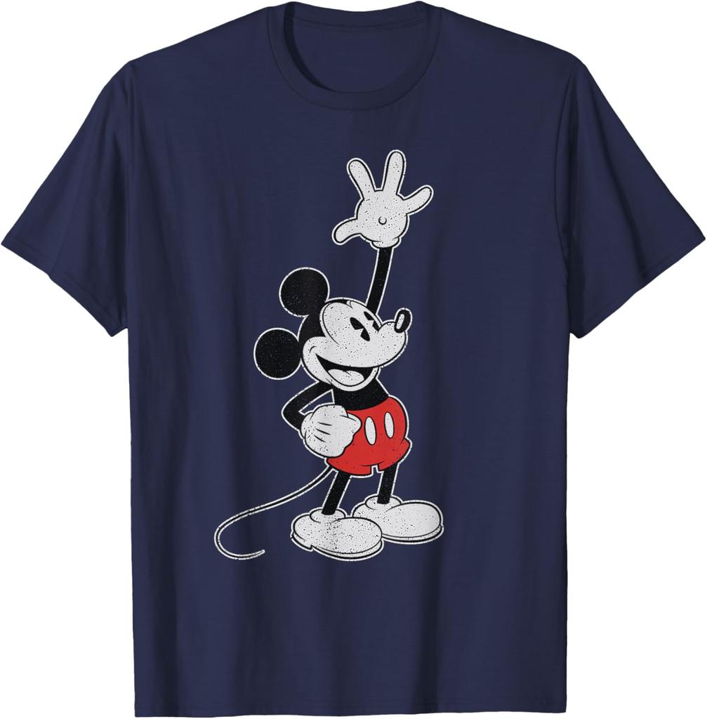 Vintage Mickey Mouse Hey There Fashion Casual Funny T-Shirt S-4XL Unisex