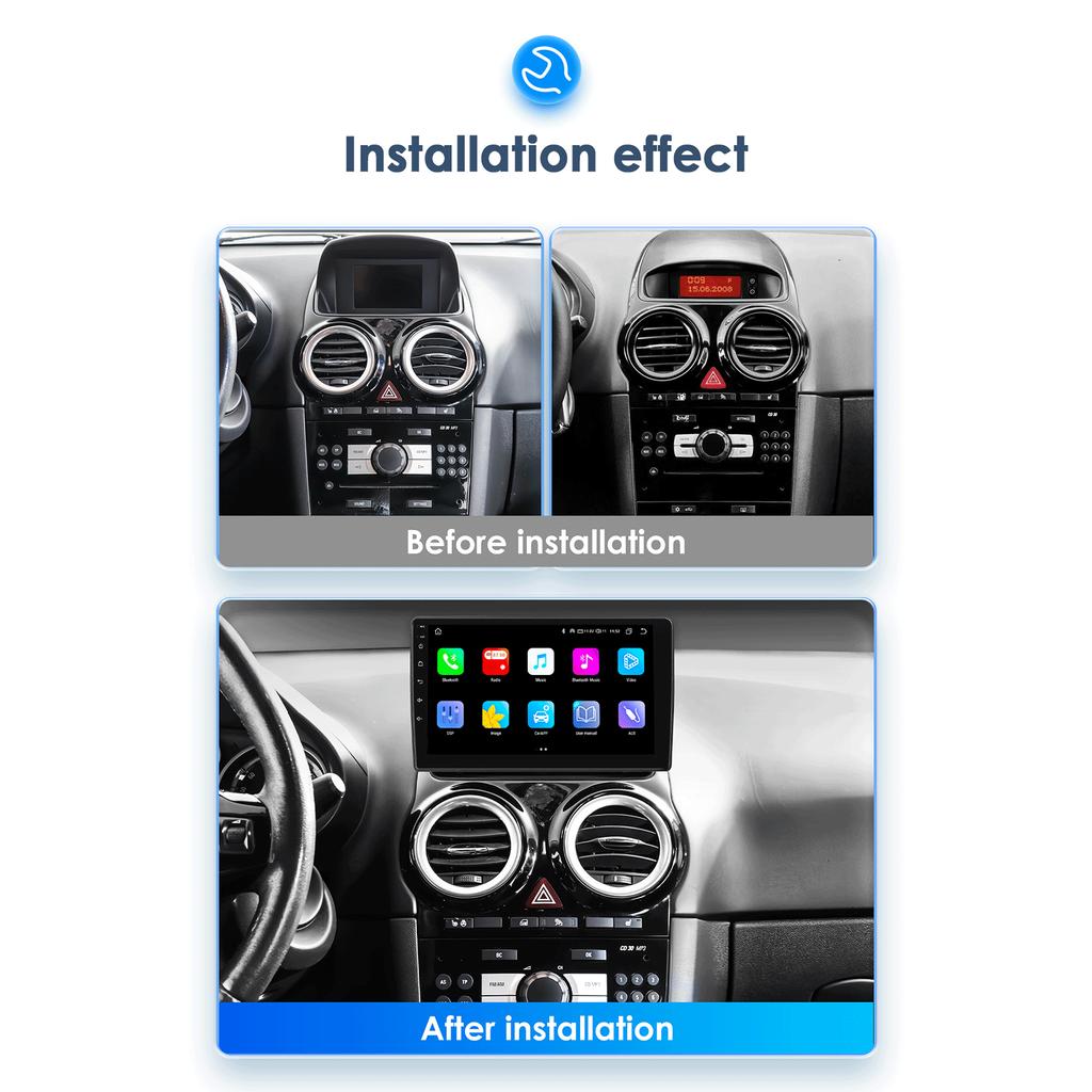 OSSURET 2 Din Android 13 Car Radio Multimedia Video Player for Opel Corsa D 2007-2012 Hatchback Van Navigation  Intelligent Screen GPS 4G Carplay Auto