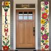Spring Floral Door Couplet - Colorful Flower Porch Decor - Vibrant Colorful Design - Porch Hanging Door Decor (9471)