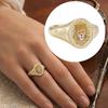 Butterfly Heart Pattern Versatile Finger Ring Titanium Steel 1 Pc
