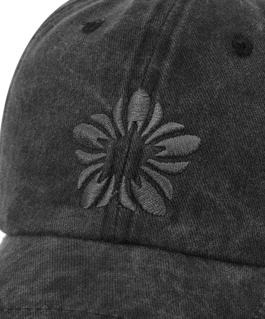 ULKIN [Runway] Mugung Embroidery Vintage Peach Pigment Ball Cap_Charcoal