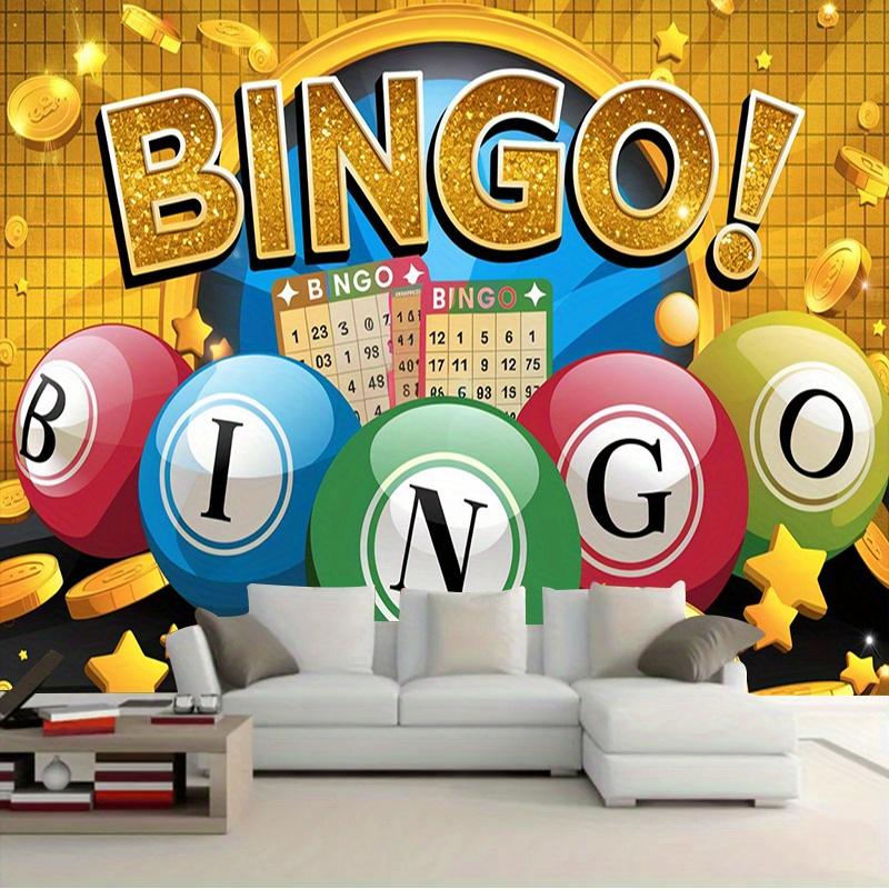 Bingo Game Background Cloth Lucky Dribbling Hanging Cloth Party Activity Lottery Party Photo Background Wall