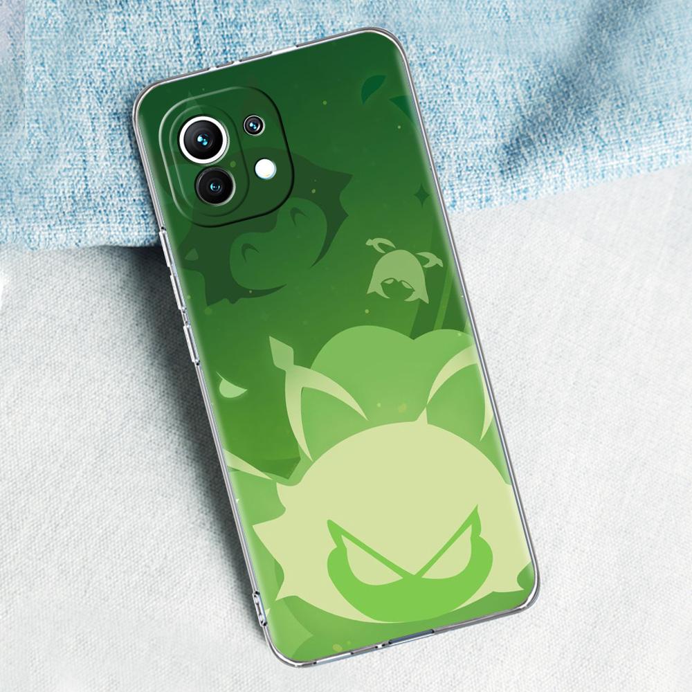 Genshin Impact Logo For Poco X5 X3 NFC F5 F4 F3 M3 Clear Phone Case For Xiaomi 12T 12 13 Lite 11 Ultra Mi 10T 5G 11X Pro Cover