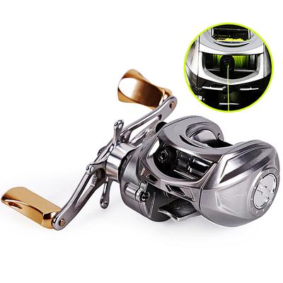 Baitcasting Makarası 9+1BB 7.0:1 Ultra Pürüzsüz Döküm Makarası Tam Metal Sol/sağ Saplı Balıkçılık Makarası