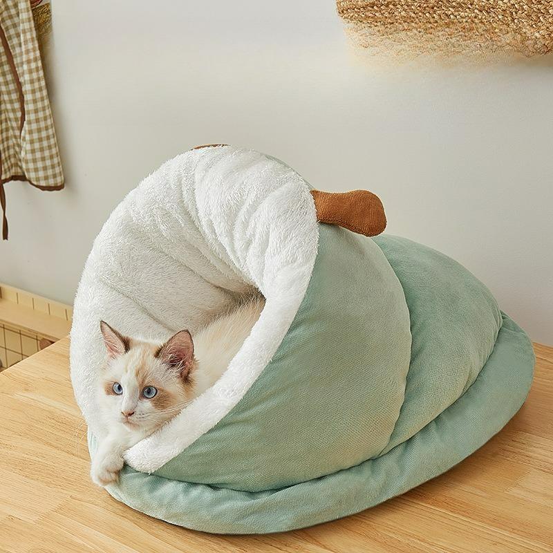 Pet Bed for Cats Windproof Warm Spacious Comfortable Extra-Large Thick Cat Beds Sleeping Nest Slipper Bed