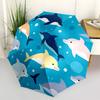 1pc Dolphins Ocean Automatic Opening/Closing Folding Umbrella with 8 Ribs,Windproof Portable Sunshade Umbrella Holiday gift yy260401081