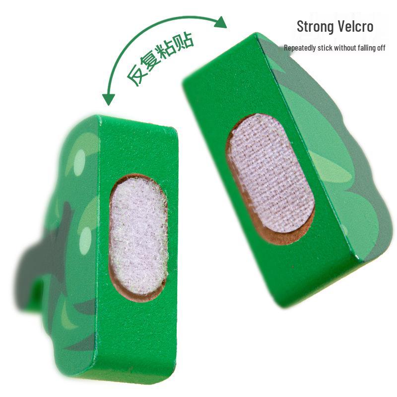 Chop Chop Fruit & Veggie Wooden Playset: Baby Kitchen & Educational Toy for Early Learning Simulated Cutting.