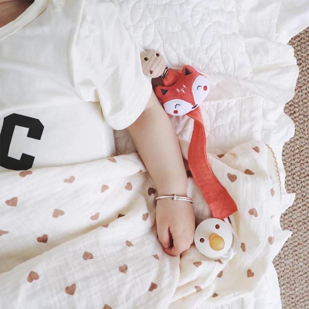 Cartoon Soother Holder Animals Doll Nipple Holder Clips Kawaii Baby Cloth Pacifier Chain  Children