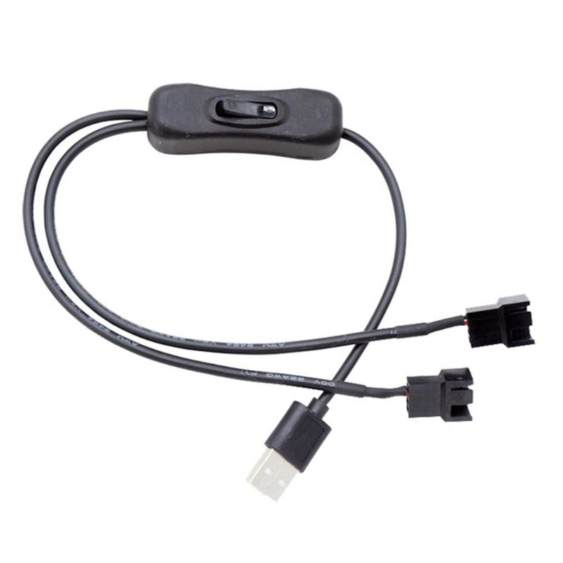 USB To 4Pin Fan Converter Cable With 12V Sets Up Voltage Output Line Fast Speed For Desktop Coolers