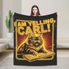 Dungeon Crawler Carl I am Yelling Carl Plush Blanket Kids Adult Flannel Throw Blanket For Living Room Soft Warm Bedspread Gift