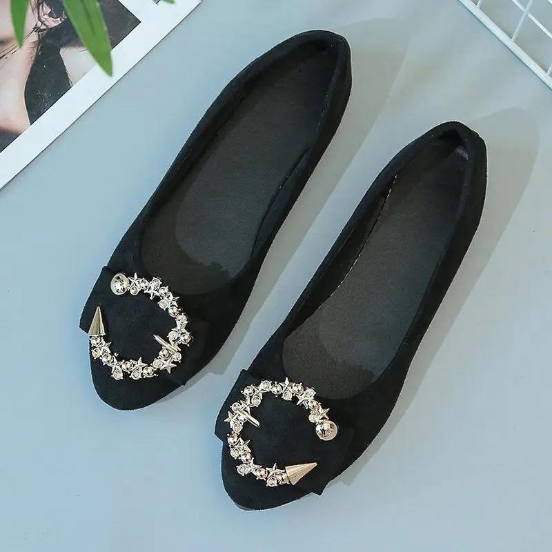 

Женские туфли на плоской подошве Kawaii, удобные, симпатичные, с бантом, туфли для женщин, модные и недорогие, для отпуска, в корейском стиле, повседневные 40