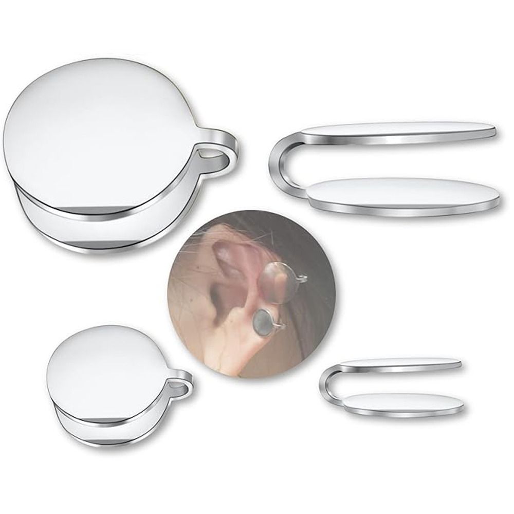 Stainless Steel Pressure Earrings Non-pierced Cartilage Ear Cuff for Swelling