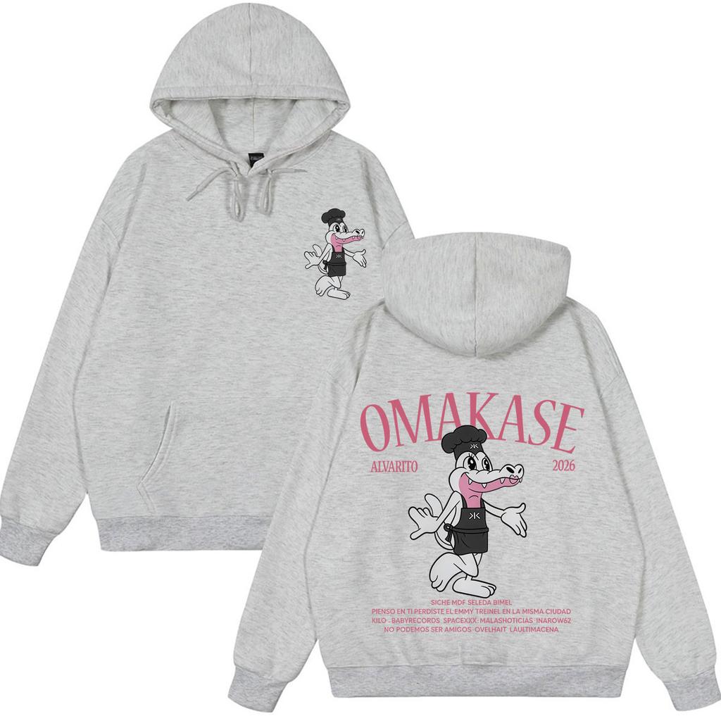 Alvaro Diaz Omakase  Album Tour Print Hoodie Men Women Fashion Pullover Long Sleeves Loose Aesthetic Trend Sweatshirts Tops