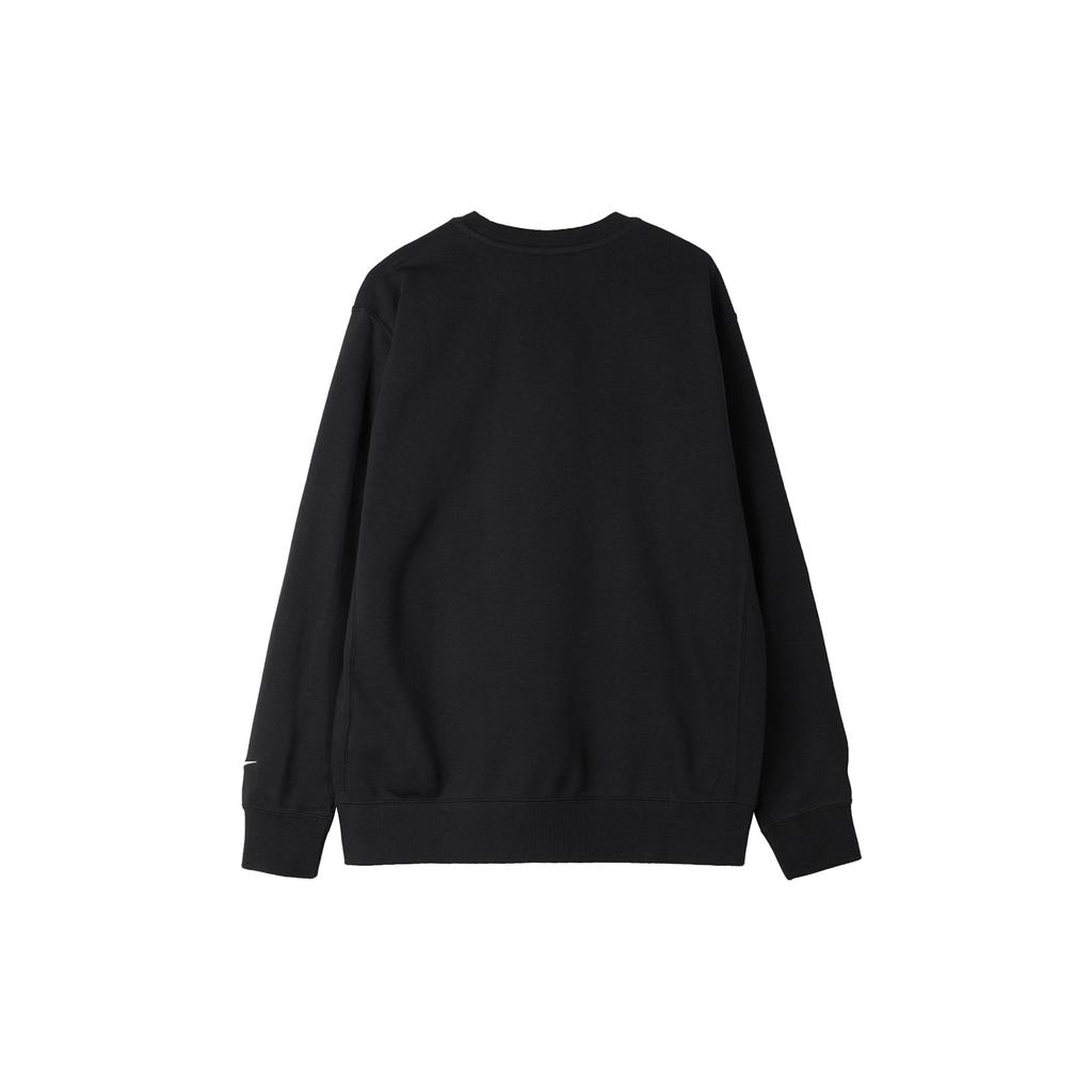 Nike Embroidered Small Logo Crew Neck Sweatshirt Men Tops Black FZ5203-010