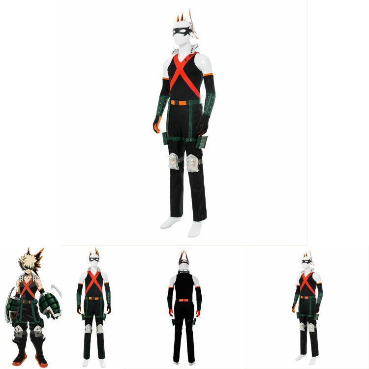 My Hero Academia Bakugou Katsuki Cosplay Costume With Headband And Protective Gear For Anime Fans
