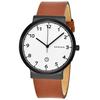 SKAGEN Ancher White Dial Men Leather Watch Women's Quartz Watch Stainless Steel 30m 40mm date SKW6297