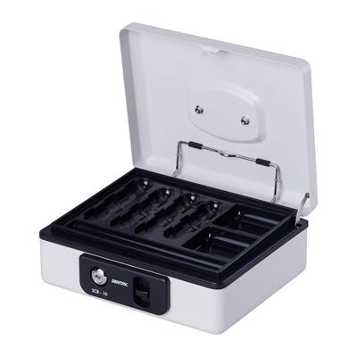 SENTRY (Sentry) Portable Safe, Small Cash Box, Storage Box with Lock, B6 Size, Key Lock, Coin Case, One-Touch Open, Light Gray SCB-10