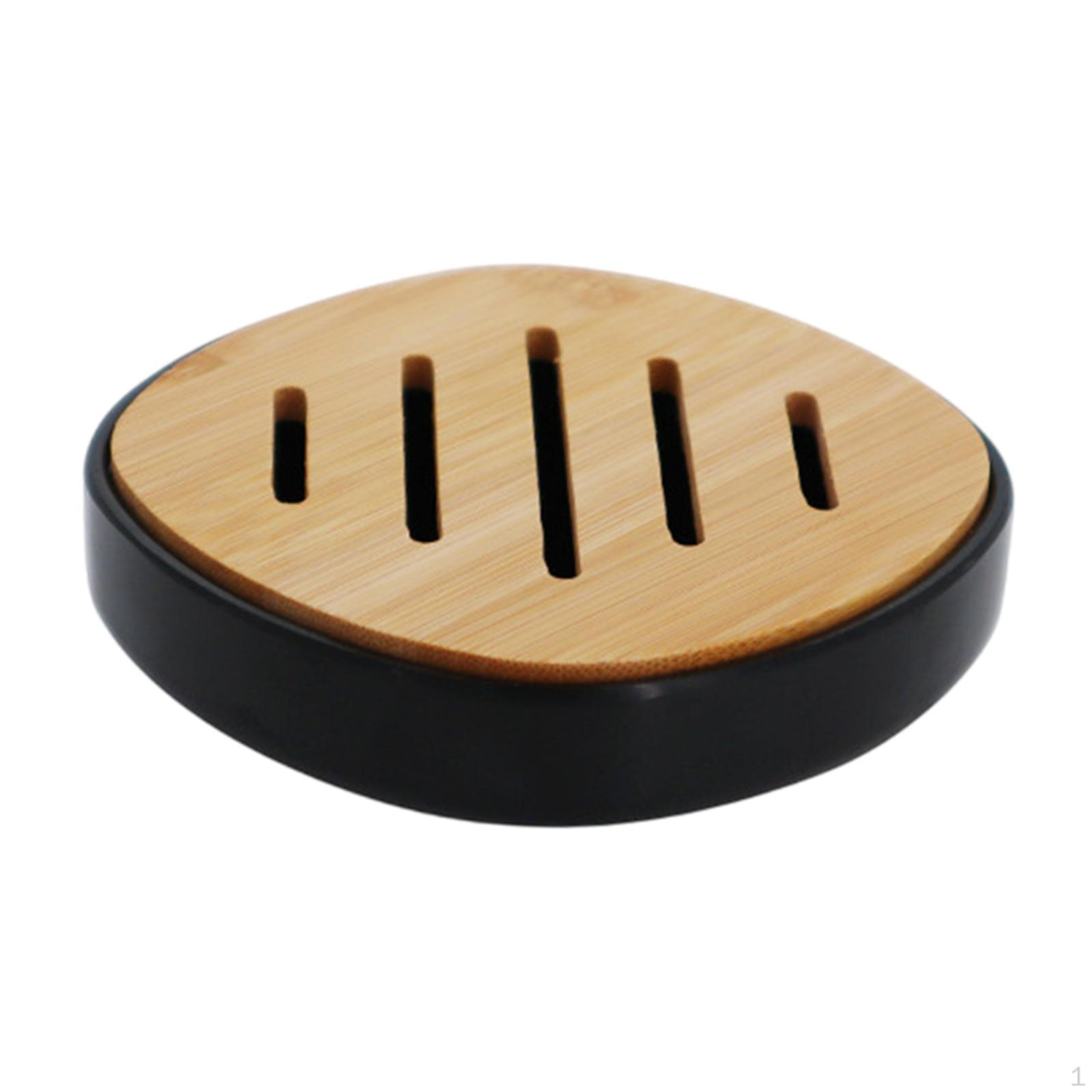 

Бар милотримач коробка Орнамент антиковзкий легко чистити зливний стійку блюдо для кухні додому black bamboo