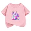 2026 Summer Spring Kawaii Unicorn T Shirts Funny Manga Kids Childrens Tshirt Short Sleeve Boys Girls Casual Top Tee