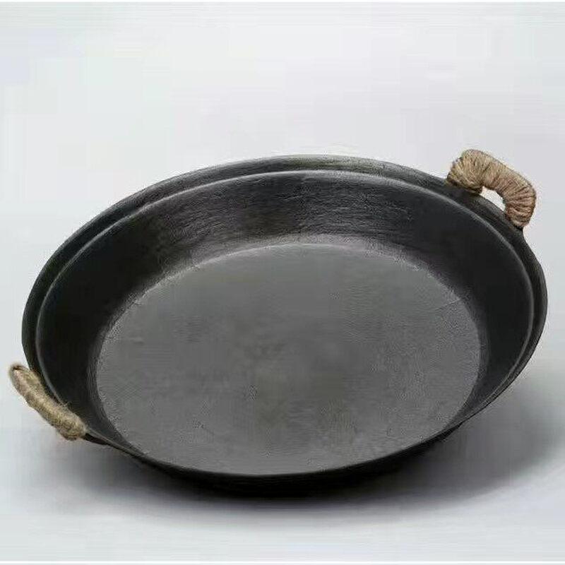 

Traditional Cast Iron Frying Pan with Double Handles