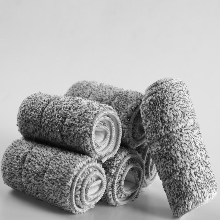 12/10PCS Washable Durable Replacement Microfiber Pads Dust Push Mop Cloth for Flat Squeeze Mop 33X12CM