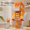 Creative Graffiti Robot DIY Kit: 3D Cardboard Puzzle Toy for Ages 4-6